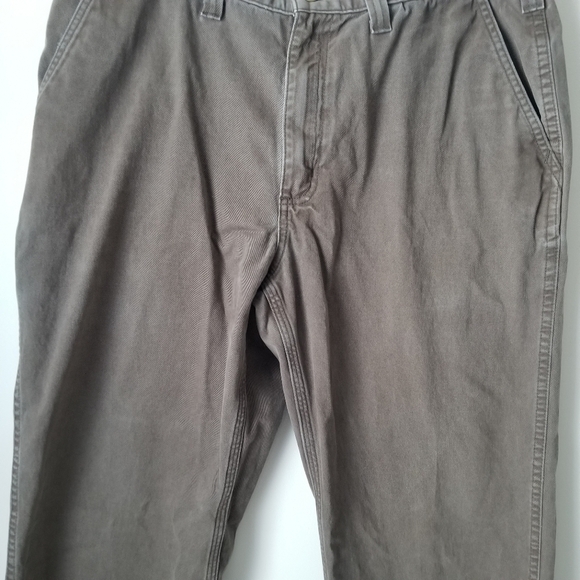 Carhartt Men's Relaxed Fit Twill 5 Pocket Dark Brown Work Pants Size 38x32 - Picture 5 of 12